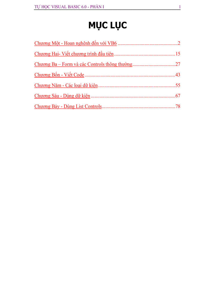 image for page Tự Học visual basic 6 0 Phần 1