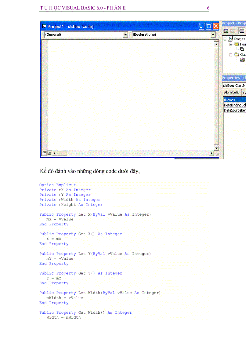 image for page Tự Học visual basic 6 0 Phần 2