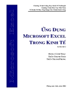 Ứng dụng MS Excel trong kinh tế 2