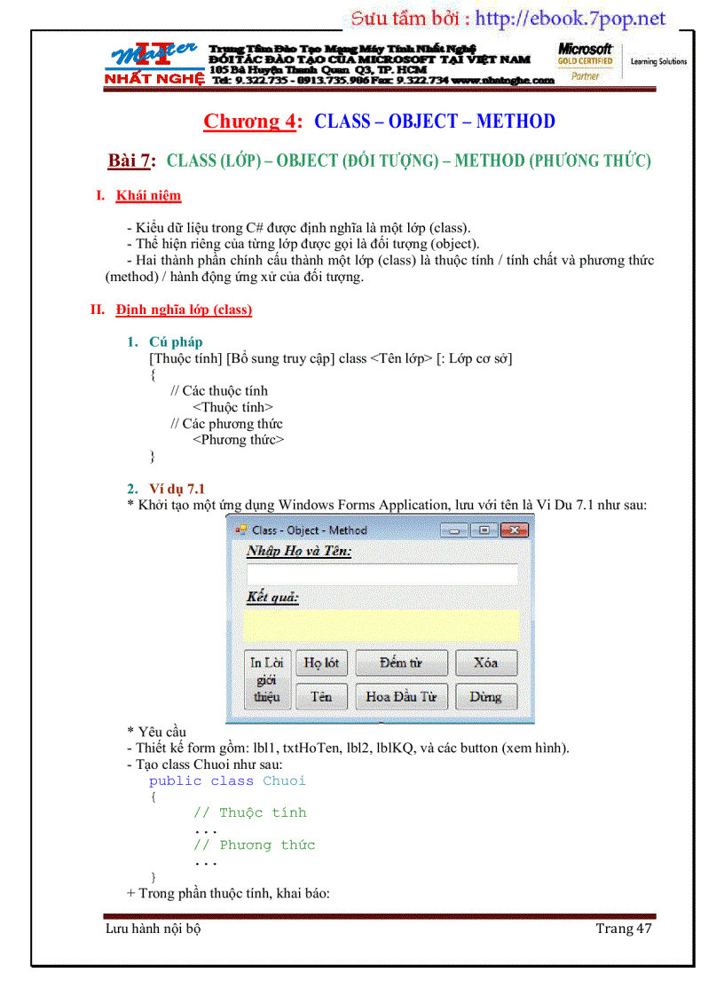 image for page Visual Studio Lập trình C 2008 Cơ bản