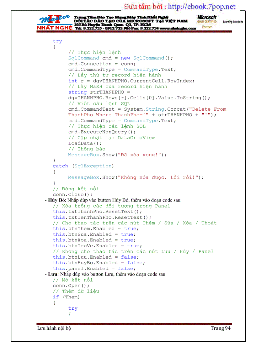 image for page Visual Studio Lập trình C 2008 Cơ bản