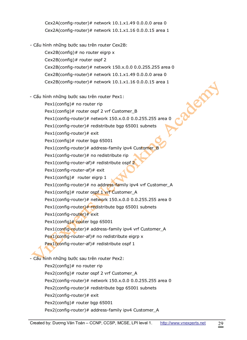 image for page VnExperts MPLS Lab Guide Version 1 0