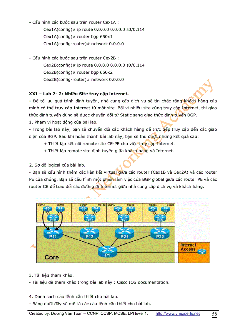 image for page VnExperts MPLS Lab Guide Version 1 0