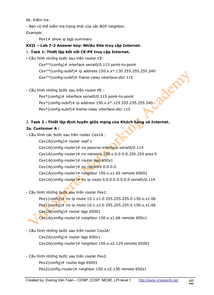 image for page VnExperts MPLS Lab Guide Version 1 0