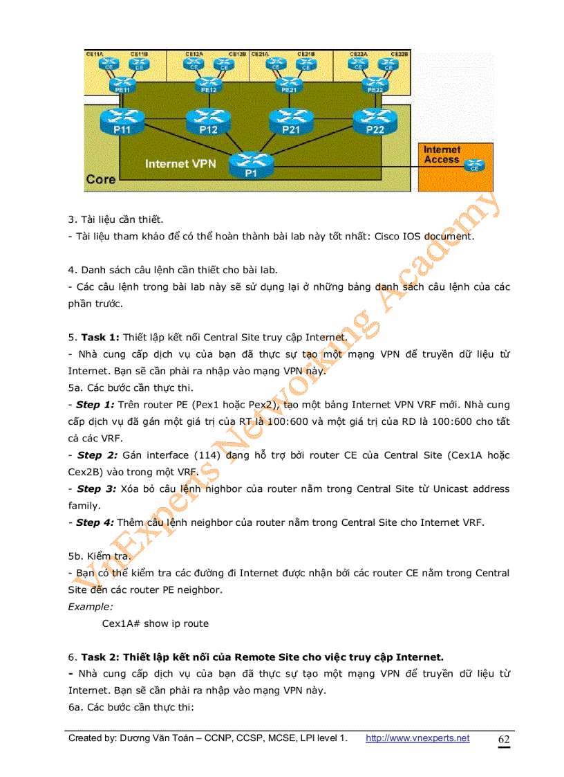 image for page VnExperts MPLS Lab Guide Version 1 0