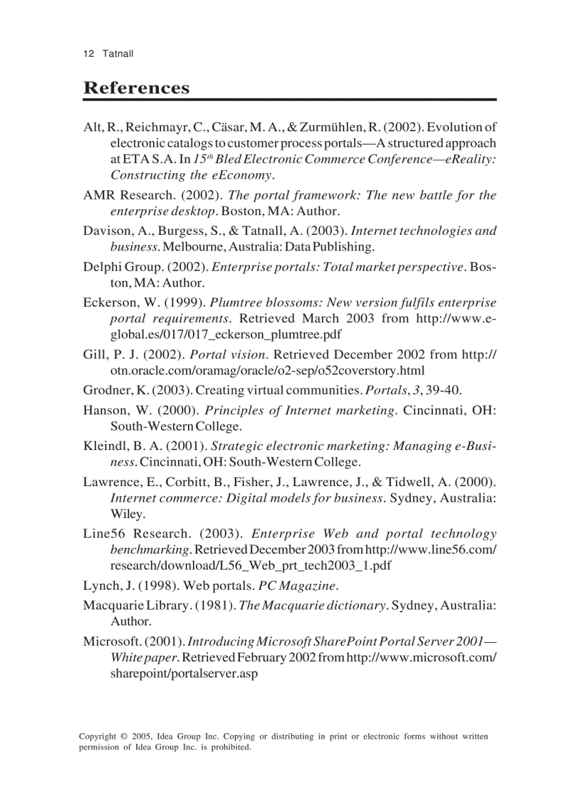 image for page Web Portals The New Gateways to Internet Information and Services