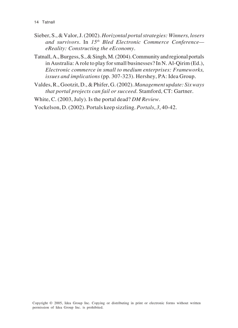 image for page Web Portals The New Gateways to Internet Information and Services