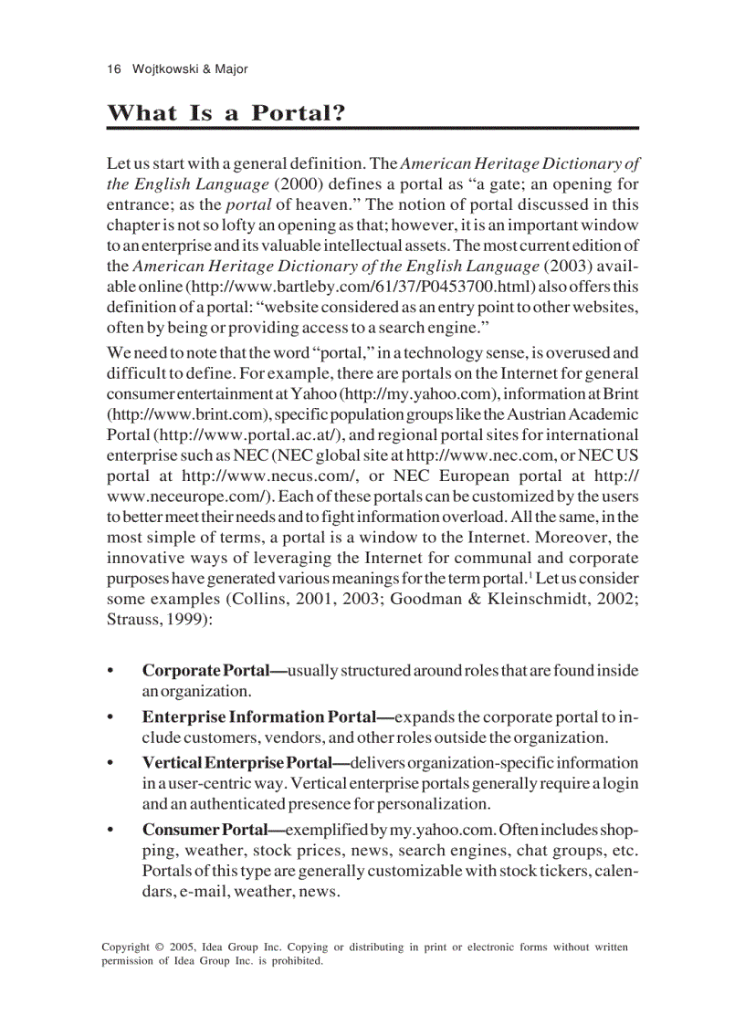 image for page Web Portals The New Gateways to Internet Information and Services