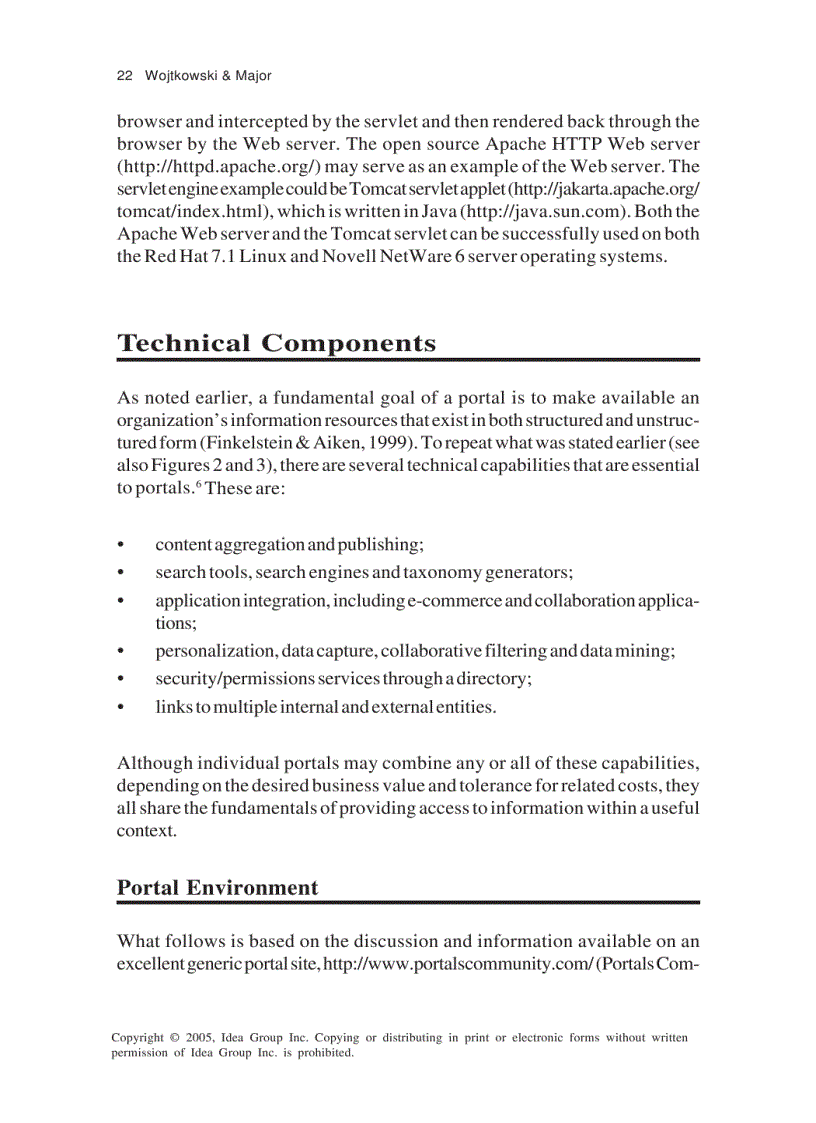 image for page Web Portals The New Gateways to Internet Information and Services