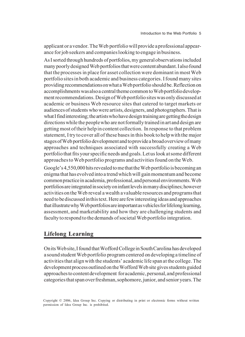 image for page Web Portfolio Design and Applications