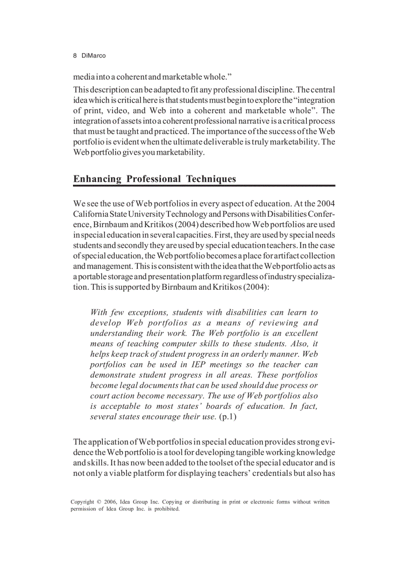 image for page Web Portfolio Design and Applications