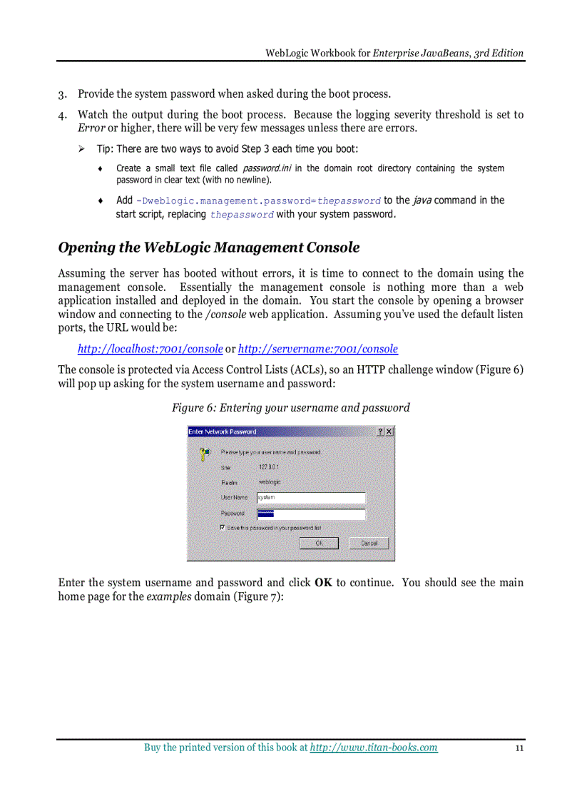 image for page WebLogic Server 6 1 Workbook for Enterprise JavaBeans 3rd Edition