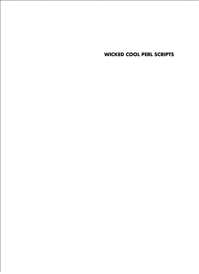 image for page Wicked Cool Perl Scripts Useful Perl Scripts That Solve Difficult Problems