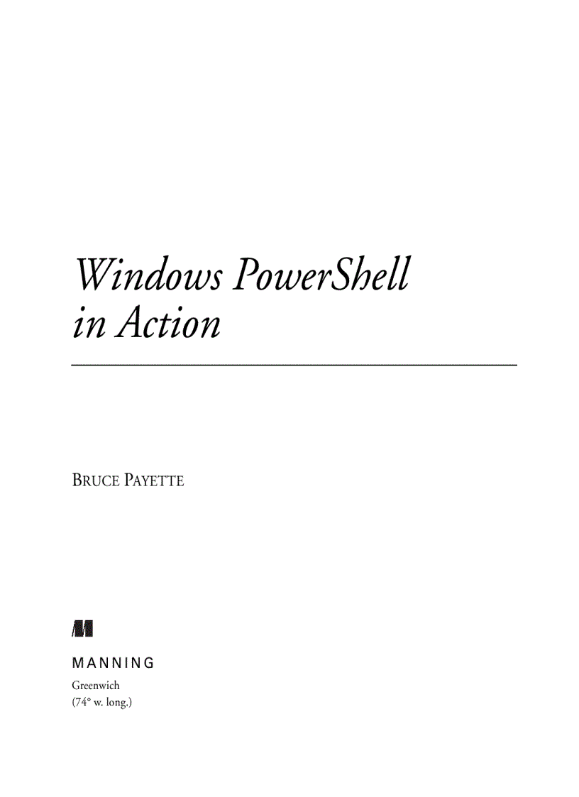 image for page Windows PowerShell in Action