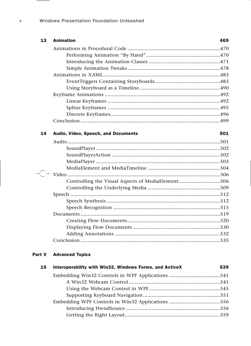 image for page Windows Presentation Foundation Unleashed