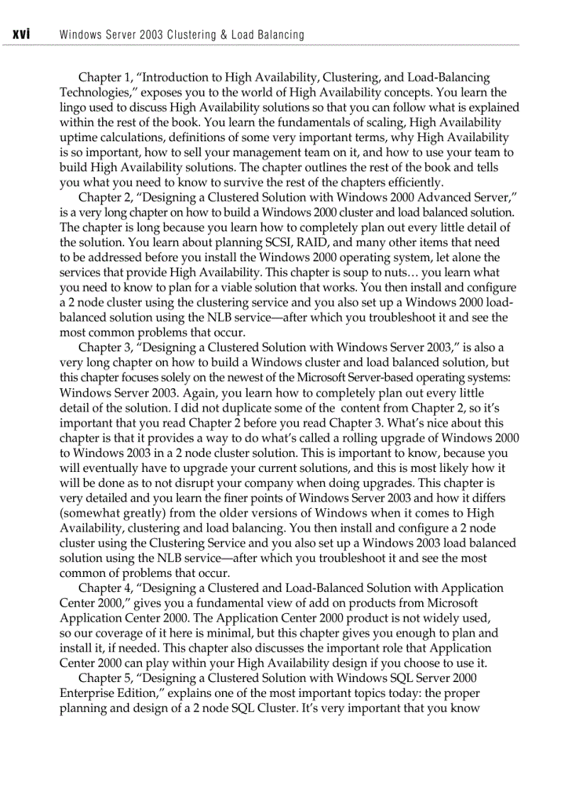 image for page Windows Server 2003 Clustering And Load Balancing