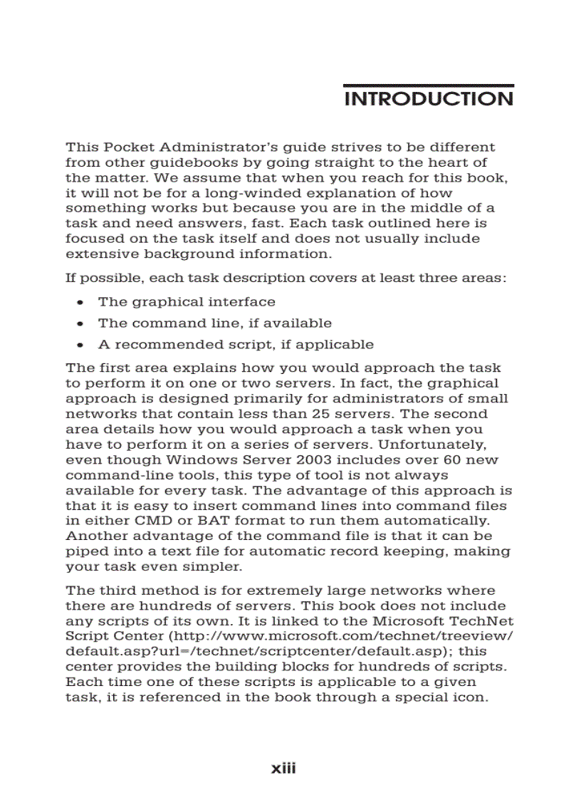 image for page Windows Server 2003 Pocket Administrator