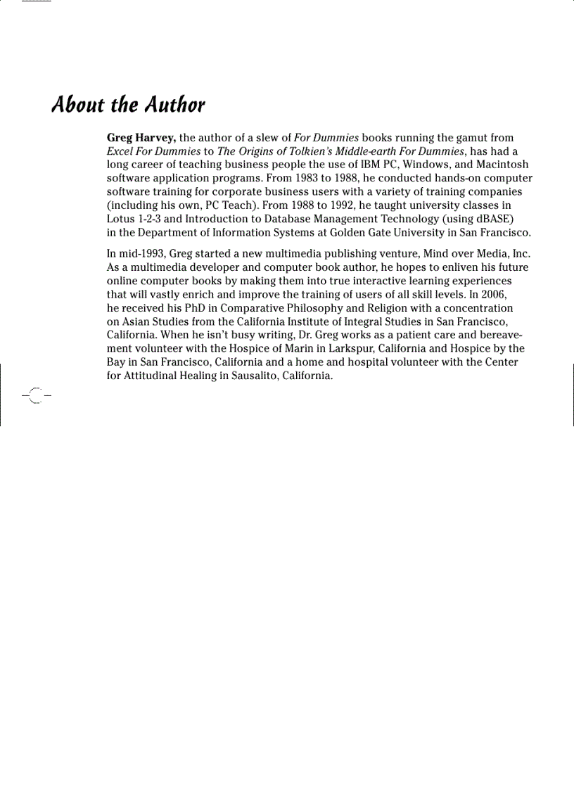 image for page Windows Vista For Dummies Quick Reference