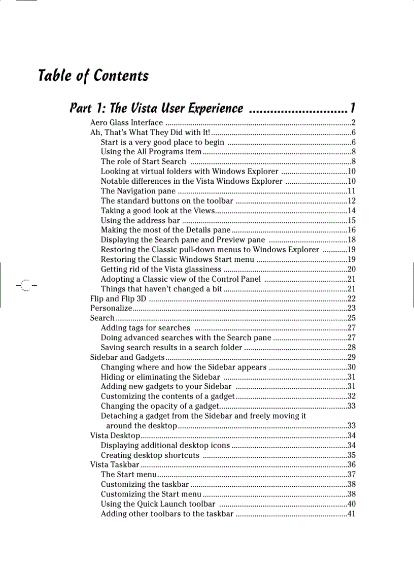 image for page Windows Vista For Dummies Quick Reference