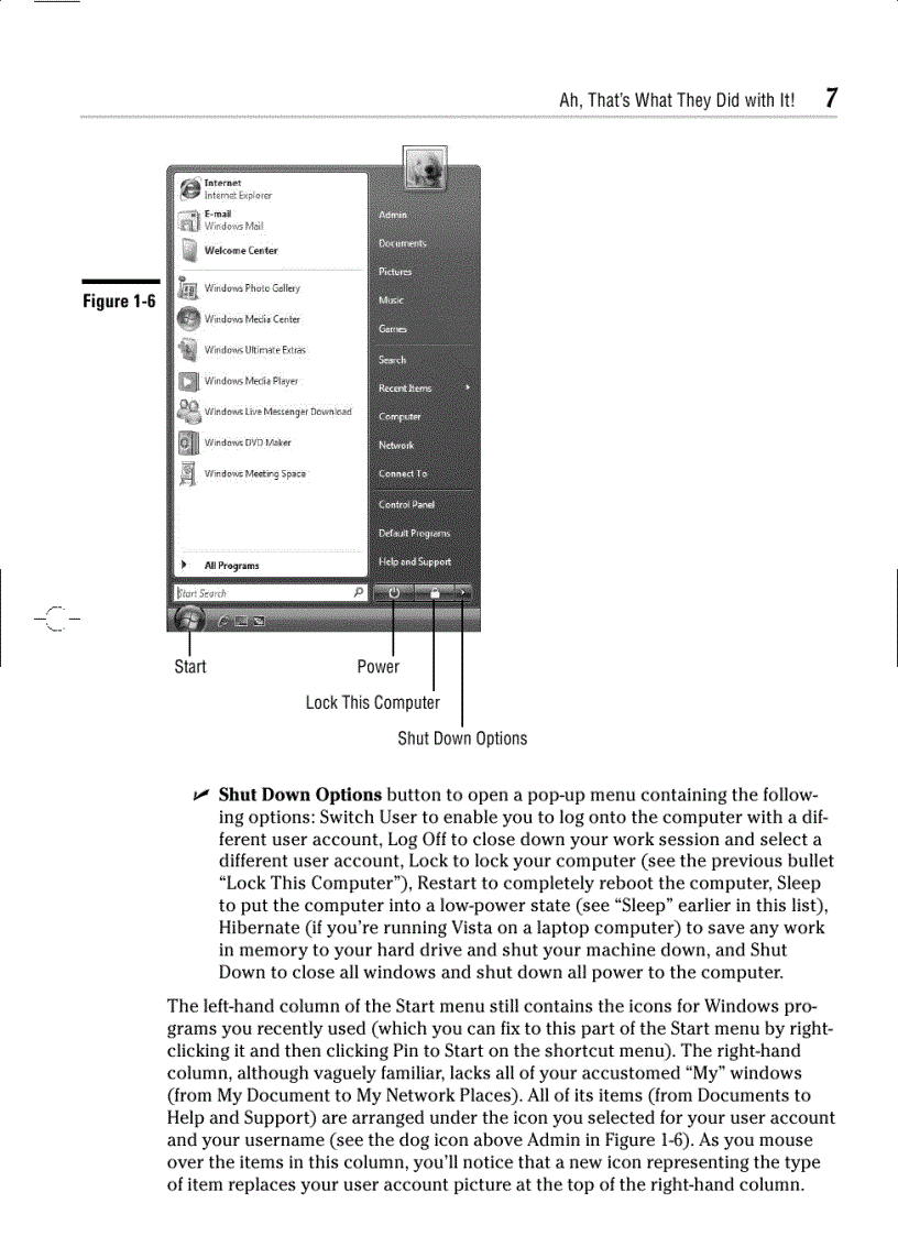 image for page Windows Vista For Dummies Quick Reference