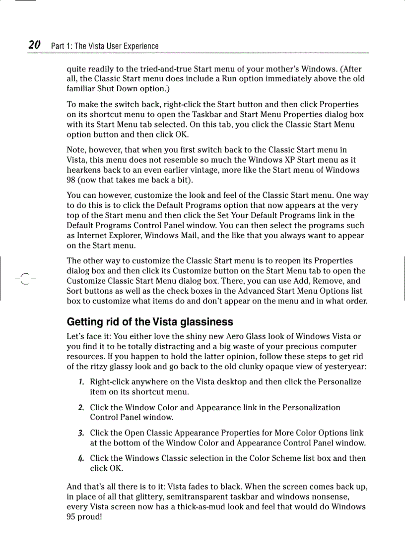 image for page Windows Vista For Dummies Quick Reference