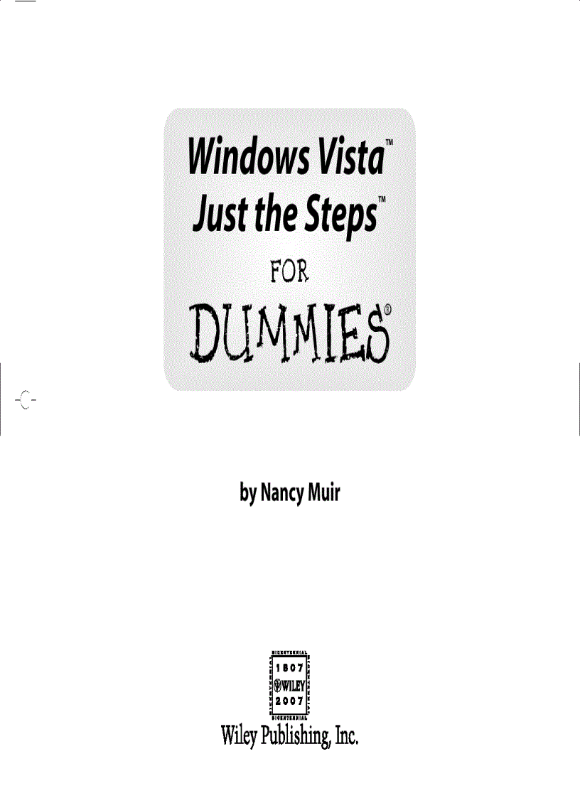 Windows Vista Just the Steps