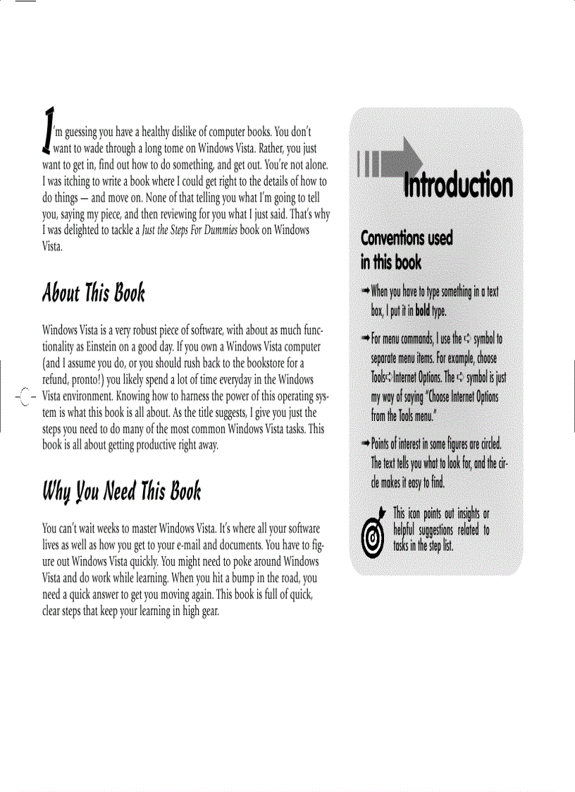 image for page Windows Vista Just the Steps