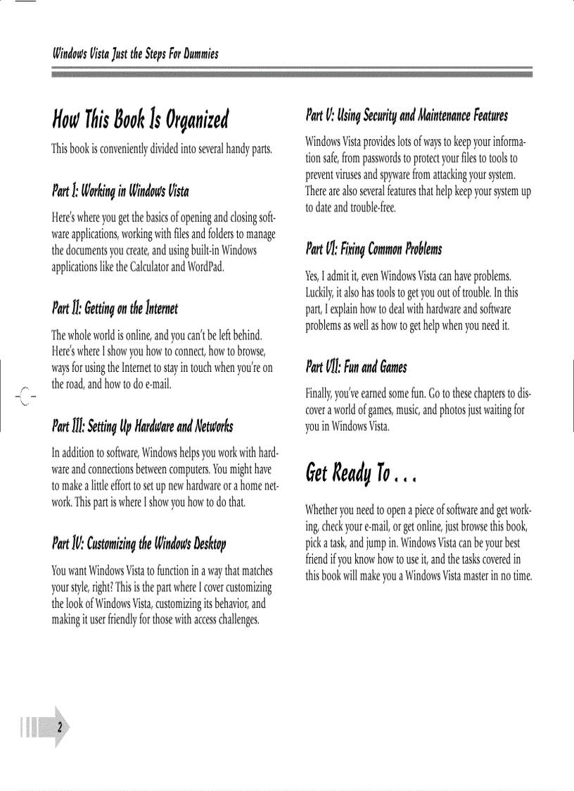 image for page Windows Vista Just the Steps