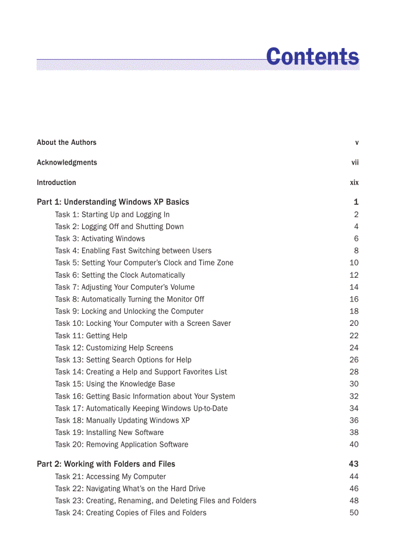 image for page Windows XP In 10 Steps Or Less
