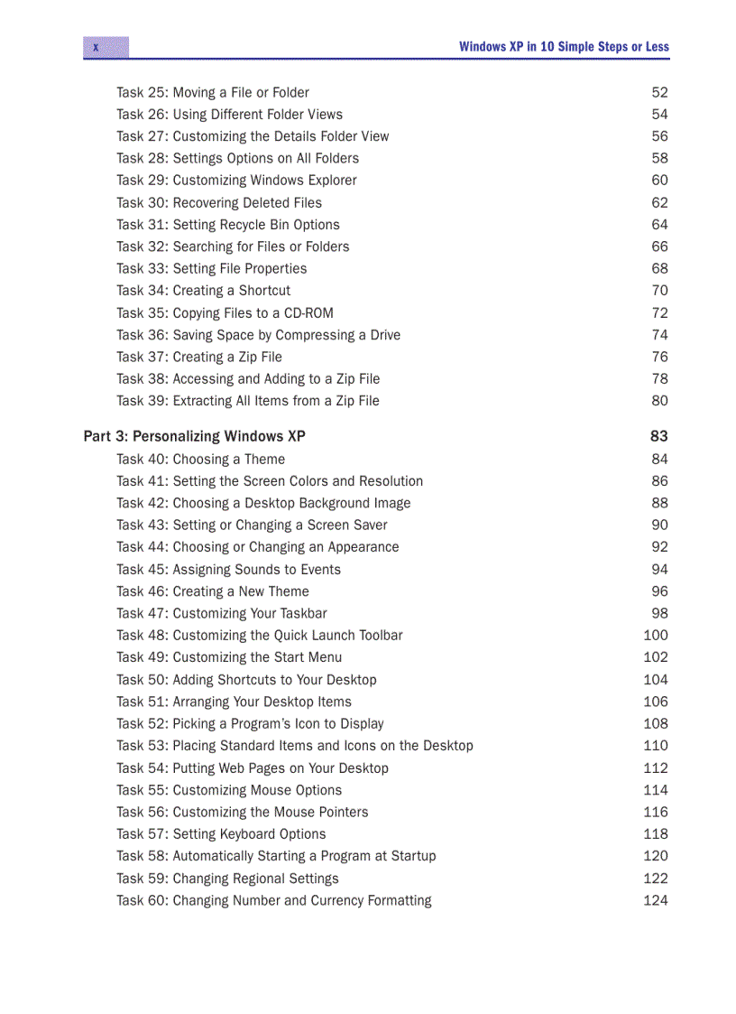 image for page Windows XP In 10 Steps Or Less