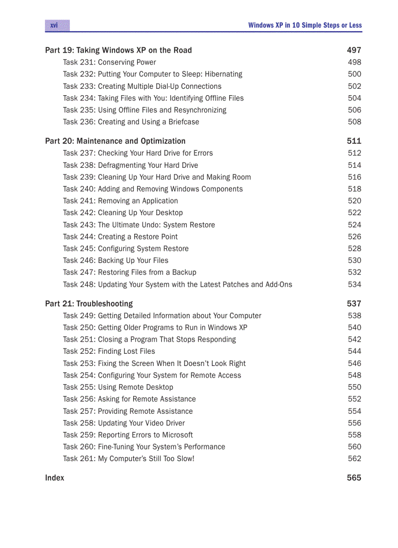 image for page Windows XP In 10 Steps Or Less