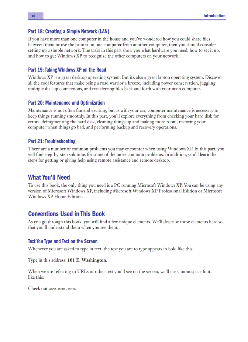 image for page Windows XP In 10 Steps Or Less
