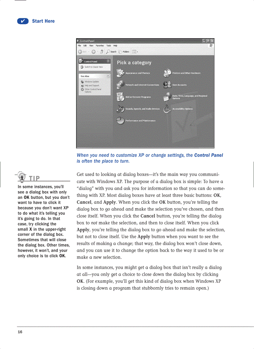 image for page Windows XP in a Snap Sams Teach Yourself