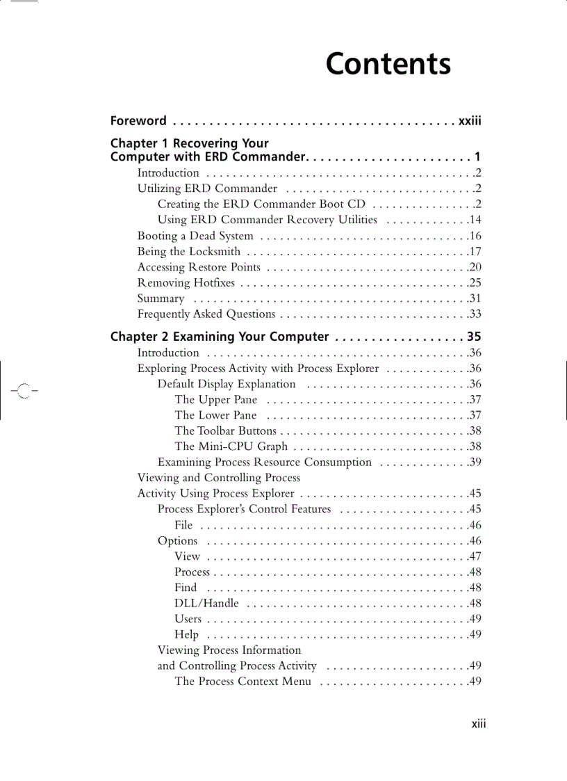 image for page Winternals Defragmentation Recovery and Administration Field Guide