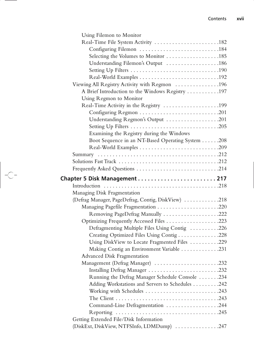 image for page Winternals Defragmentation Recovery and Administration Field Guide
