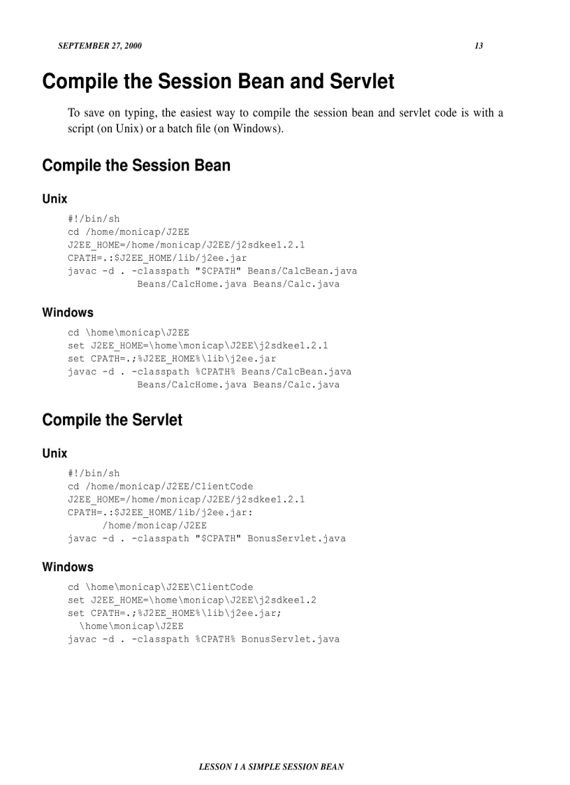 image for page Writing Enterprise Applications with Java 2 SDK Enterprise Edition