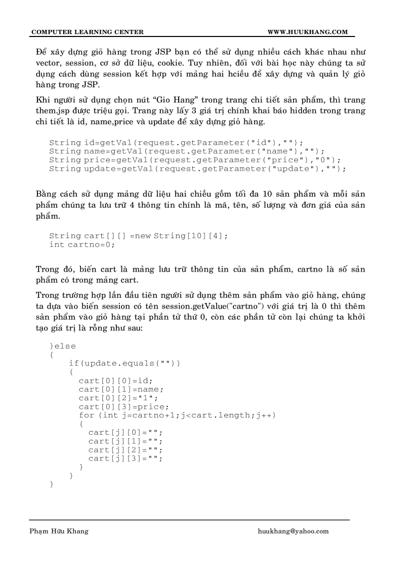 image for page Xây dựng ứng dụng Web với JSP