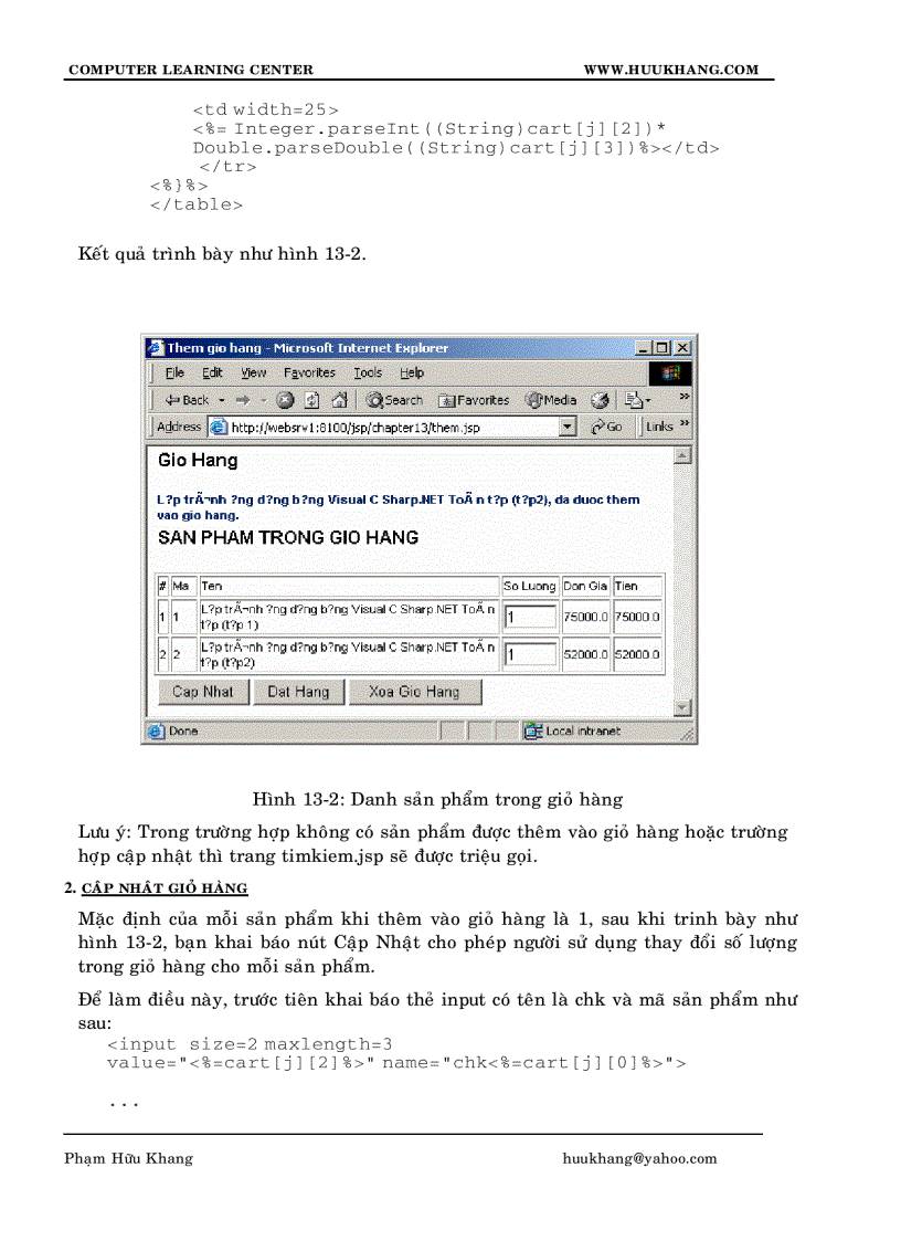 image for page Xây dựng ứng dụng Web với JSP