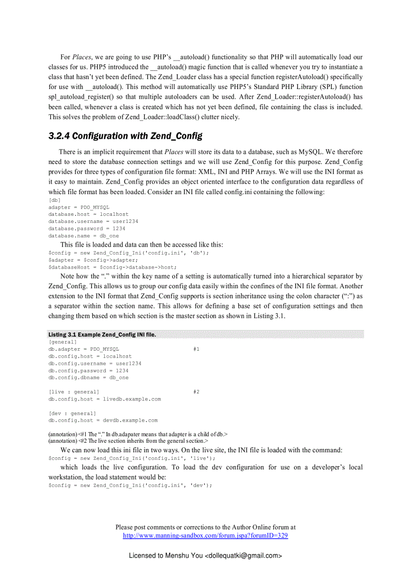 image for page Zend Framework in Action