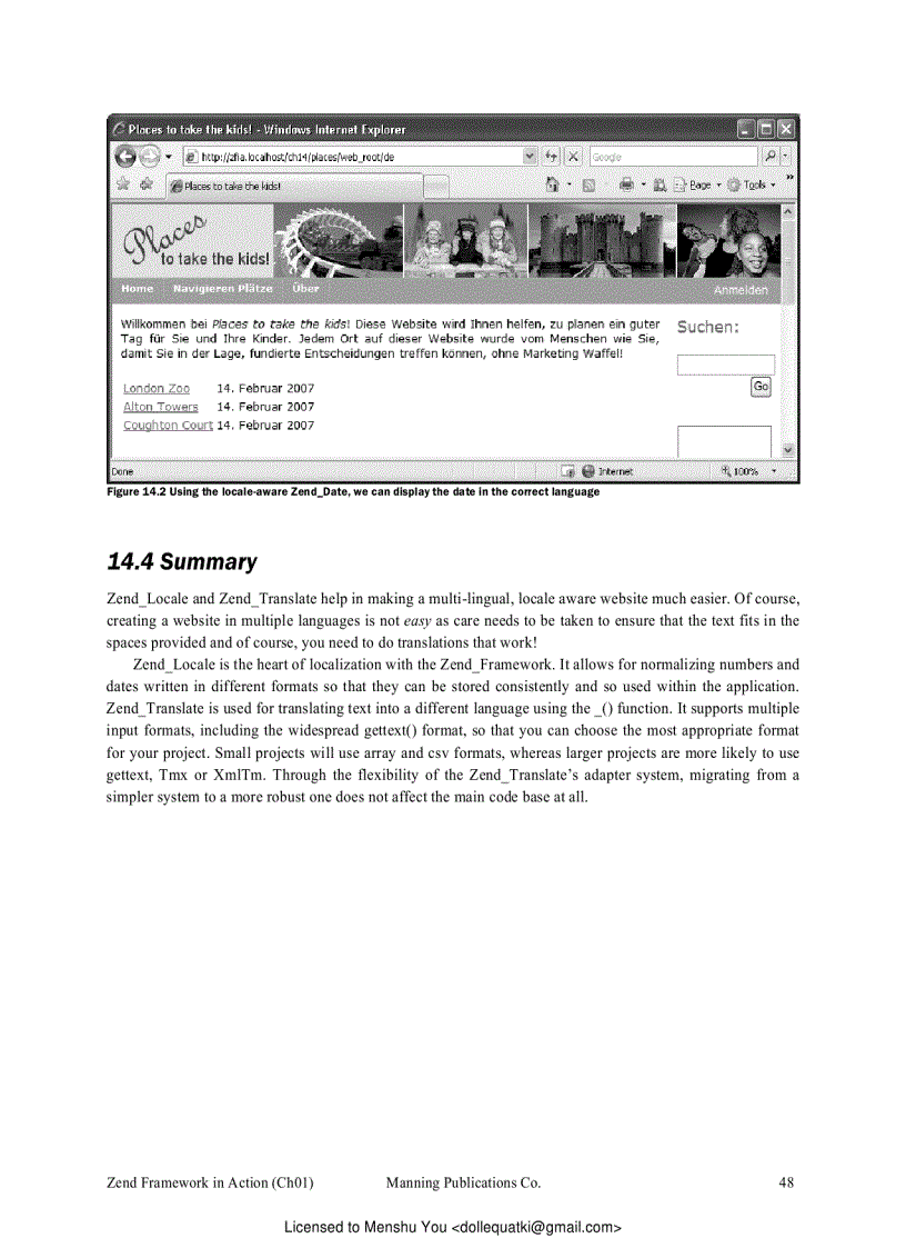 image for page Zend Framework in Action