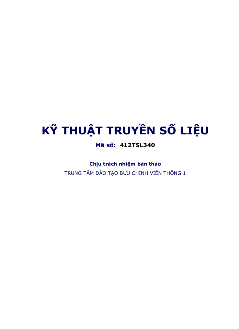 image for page Kỹ thuật truyền số liệu