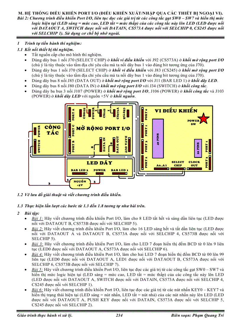 image for page Thí nghiệm thực hành vi điều khiển MCS 51