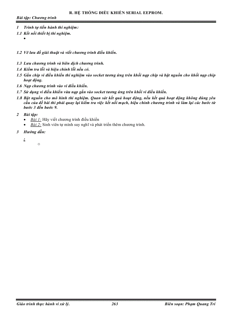 image for page Thí nghiệm thực hành vi điều khiển MCS 51