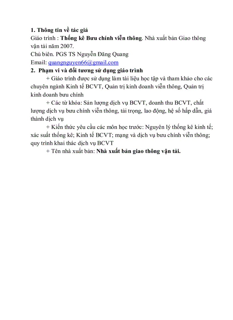 image for page Thống kê Bưu chính viễn thông