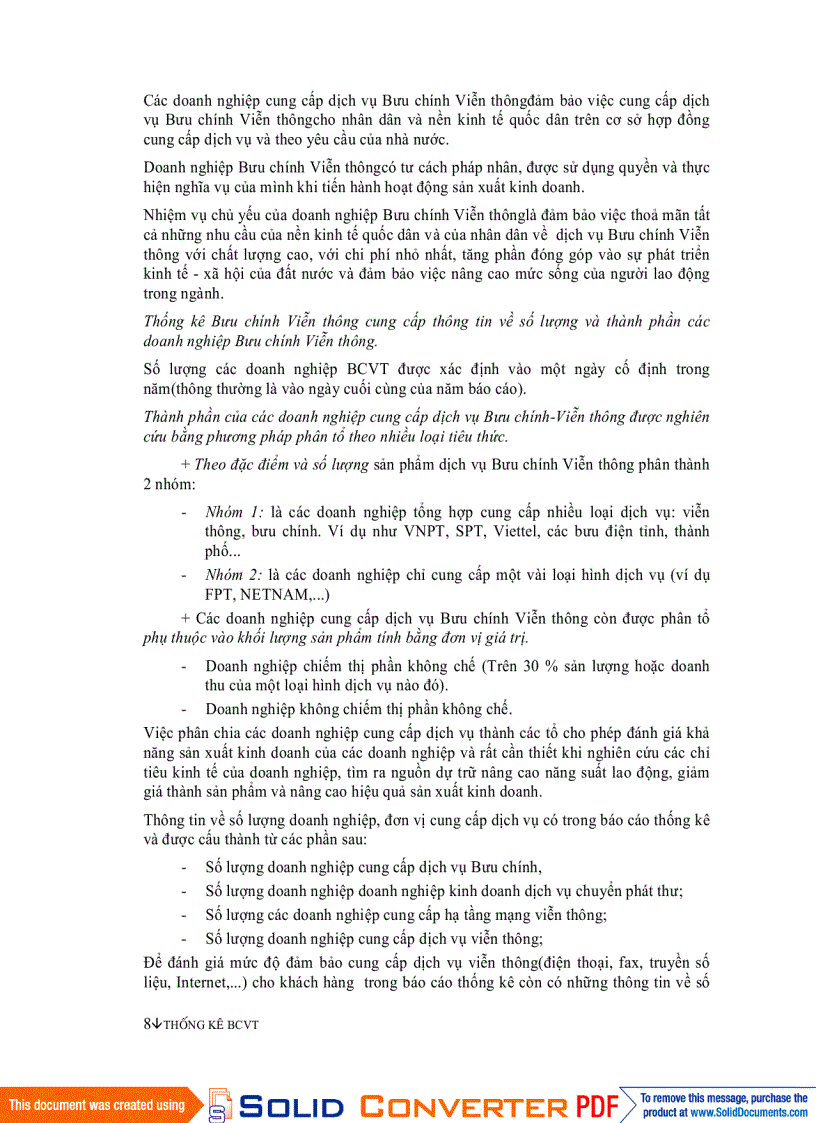 image for page Thống kê Bưu chính viễn thông