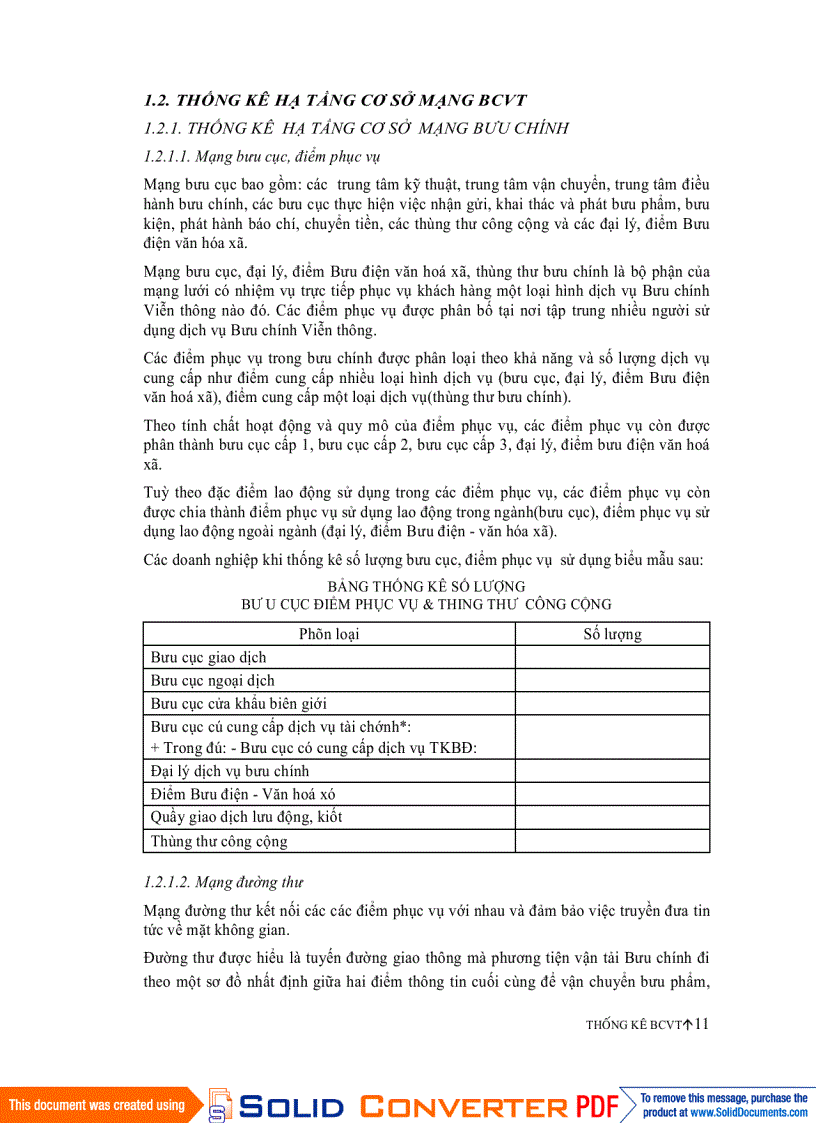 image for page Thống kê Bưu chính viễn thông