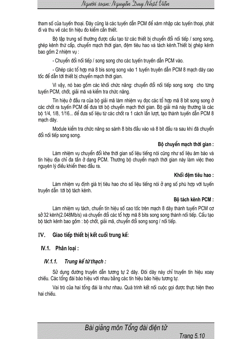 image for page Tổng đài điện tử và mạng viễn thông