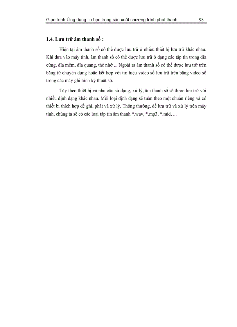 image for page Ứng dụng tin học trong sản xuất chương trình phát thanh