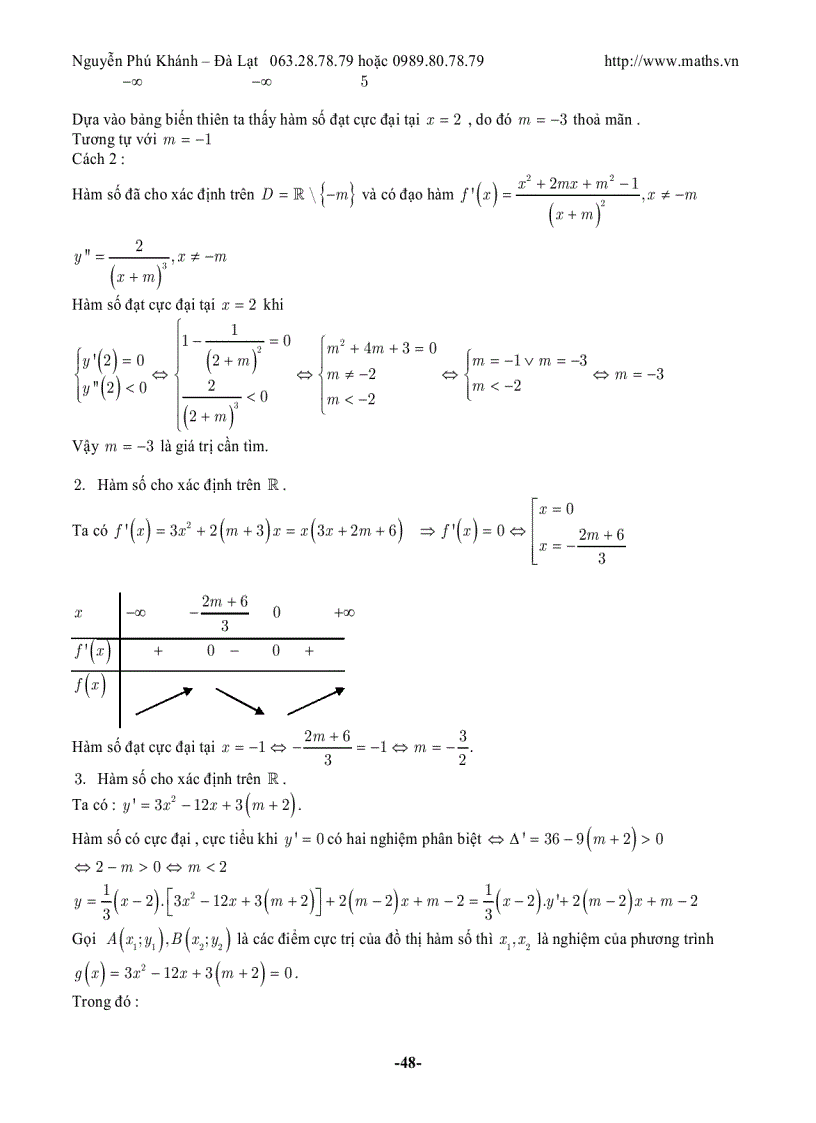 image for page Các bài toán cực trị của hàm số