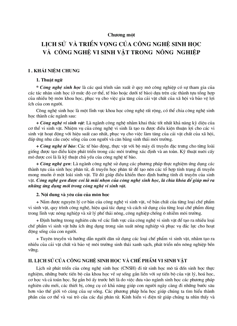 image for page Công nghệ vi sinh vật trong SX nông nghiệp và xử lý ô nhiểm môi trường